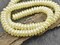 8x3mm Ivory Celestial Pearl Rondelle Beads (16&#x22; Strand)